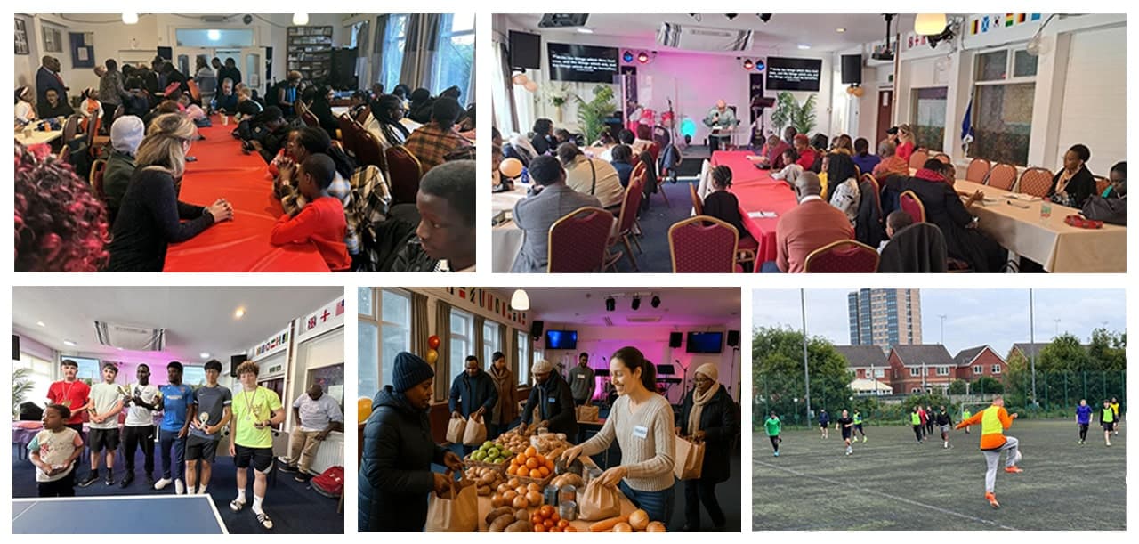 Person reading Bible and praying